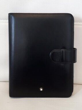 MONTBLANC Meisterstuck Organizer Black Cowhide Leather